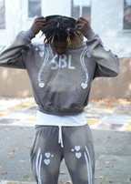 Men’s Full-Zip Hoodie & Sweatpants Set – 350 GSM Heavy Cotton – Acid Wash Tracksuit for Winter